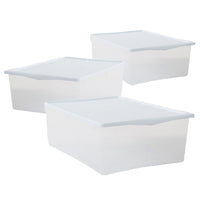 SET 3 SCATOLE BIANCO CON COPERCHIO SPRING BOX TAGLIA XS 32 X 19 X H12 CM