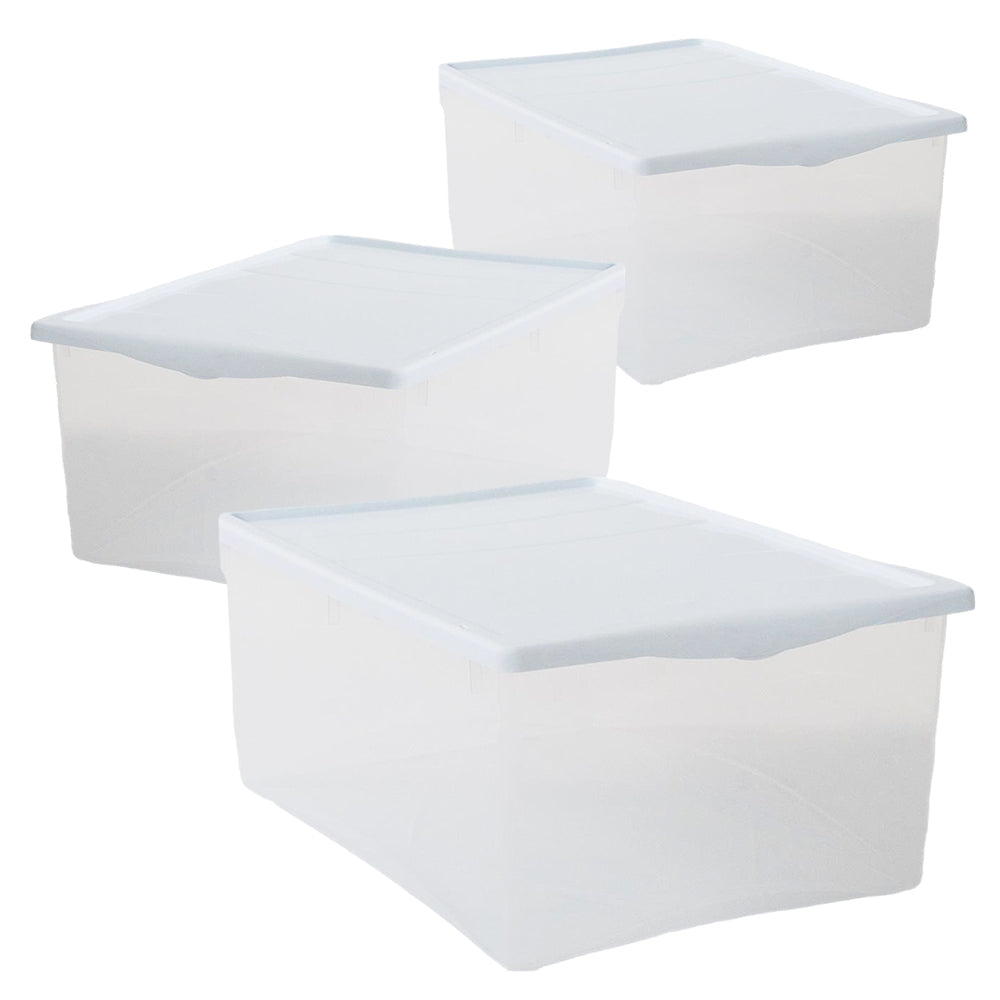 SET 3 SCATOLE BIANCO CON COPERCHIO SPRING BOX TAGLIA M 42 X 35 X H18 CM