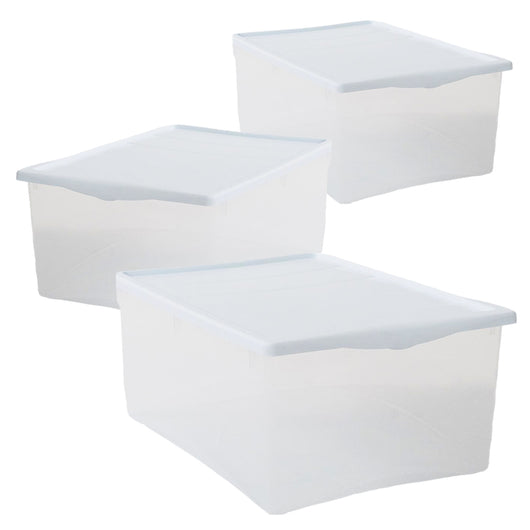 SET 3 SCATOLE BIANCO CON COPERCHIO SPRING BOX TAGLIA M 42 X 35 X H18 CM