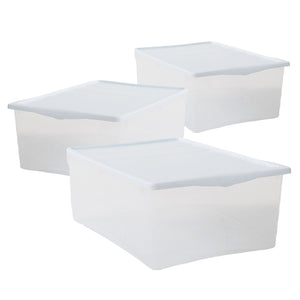 SET 3 SCATOLE BIANCO CON COPERCHIO SPRING BOX TAGLIA S 35 X 25 X H15 CM