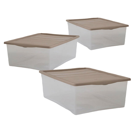 SET 3 SCATOLE TORTORA CON COPERCHIO SPRING BOX TAGLIA XS 32 X 19 X H12 CM