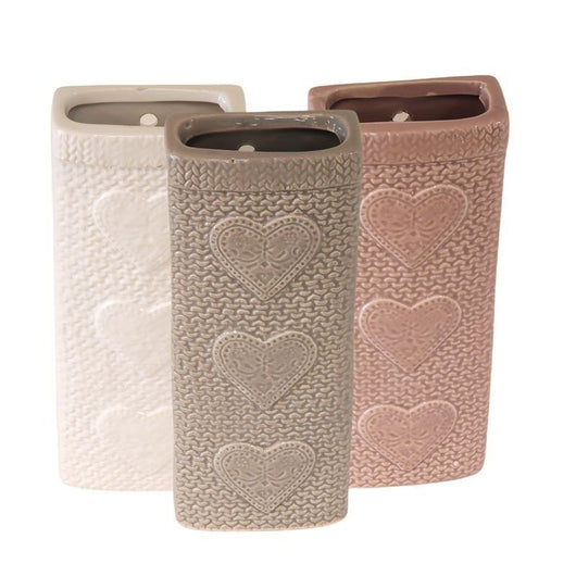 SET 3 EVAPORATORI D'ACQUA PER TERMOSIFONI LOVE IN CERAMICA COLORI ASSORTITI