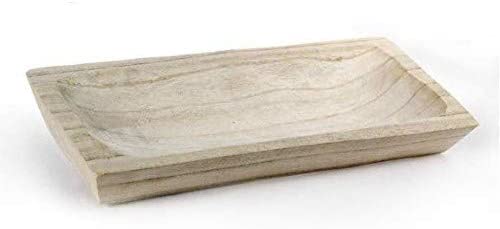 VASSOIO SCIFETTA RETTANGOLARE REALIZZATA IN LEGNO 31 X 13 X H4 CM