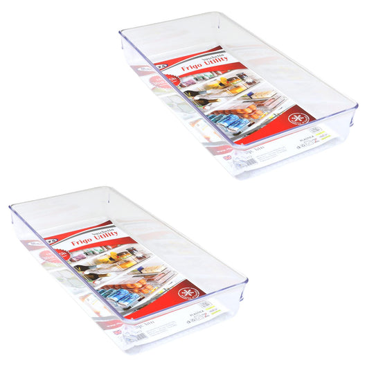 KIT SET 2 PZ MAURY'S VASCHETTA CONTENITORE PER FRIGORIFERO 30 X 15 X H5 CM