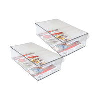KIT SET 2 PZ MAURY'S VASCHETTA CONTENITORE PER FRIGORIFERO 36 X 20 X H9 CM