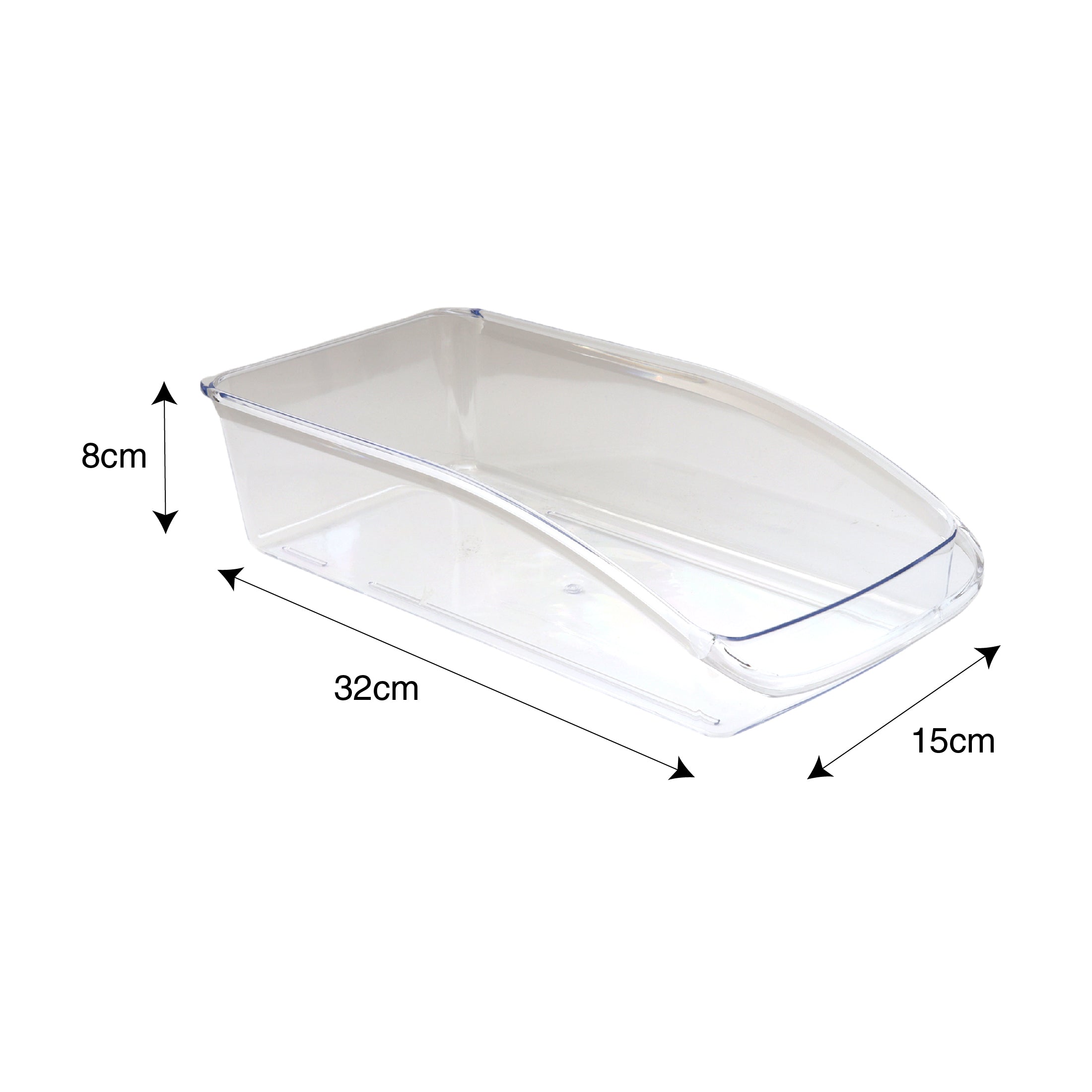 KIT SET 2 PZ MAURY'S VASCHETTA CONTENITORE PER FRIGORIFERO 32 X 15 X H8 CM