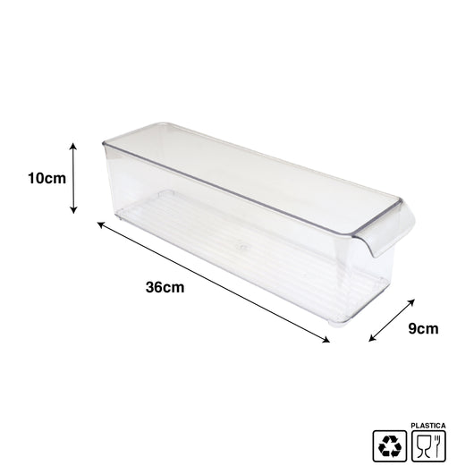 KIT SET 2 PZ MAURY'S VASCHETTA CONTENITORE PER FRIGORIFERO 36 X 10 X H9 CM