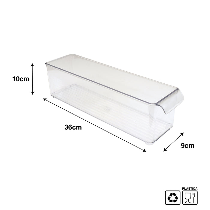 KIT SET 2 PZ MAURY'S VASCHETTA CONTENITORE PER FRIGORIFERO 36 X 10 X H9 CM