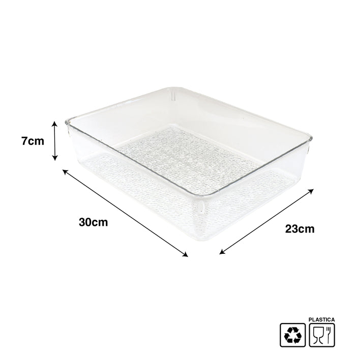 KIT SET 2 PZ MAURY'S VASCHETTA CONTENITORE PER FRIGORIFERO 30 X 23 X H7 CM