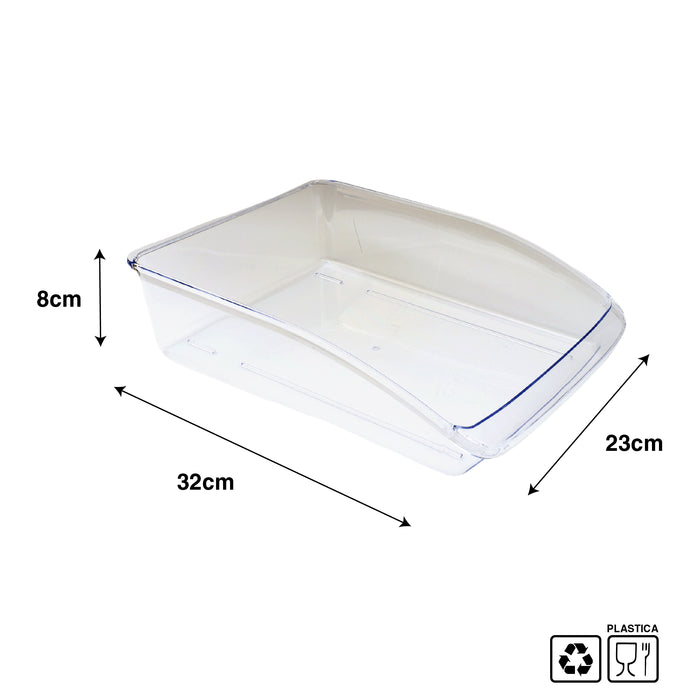 KIT SET 2 PZ MAURY'S VASCHETTA CONTENITORE PER FRIGORIFERO 32 X 23 X H8 CM