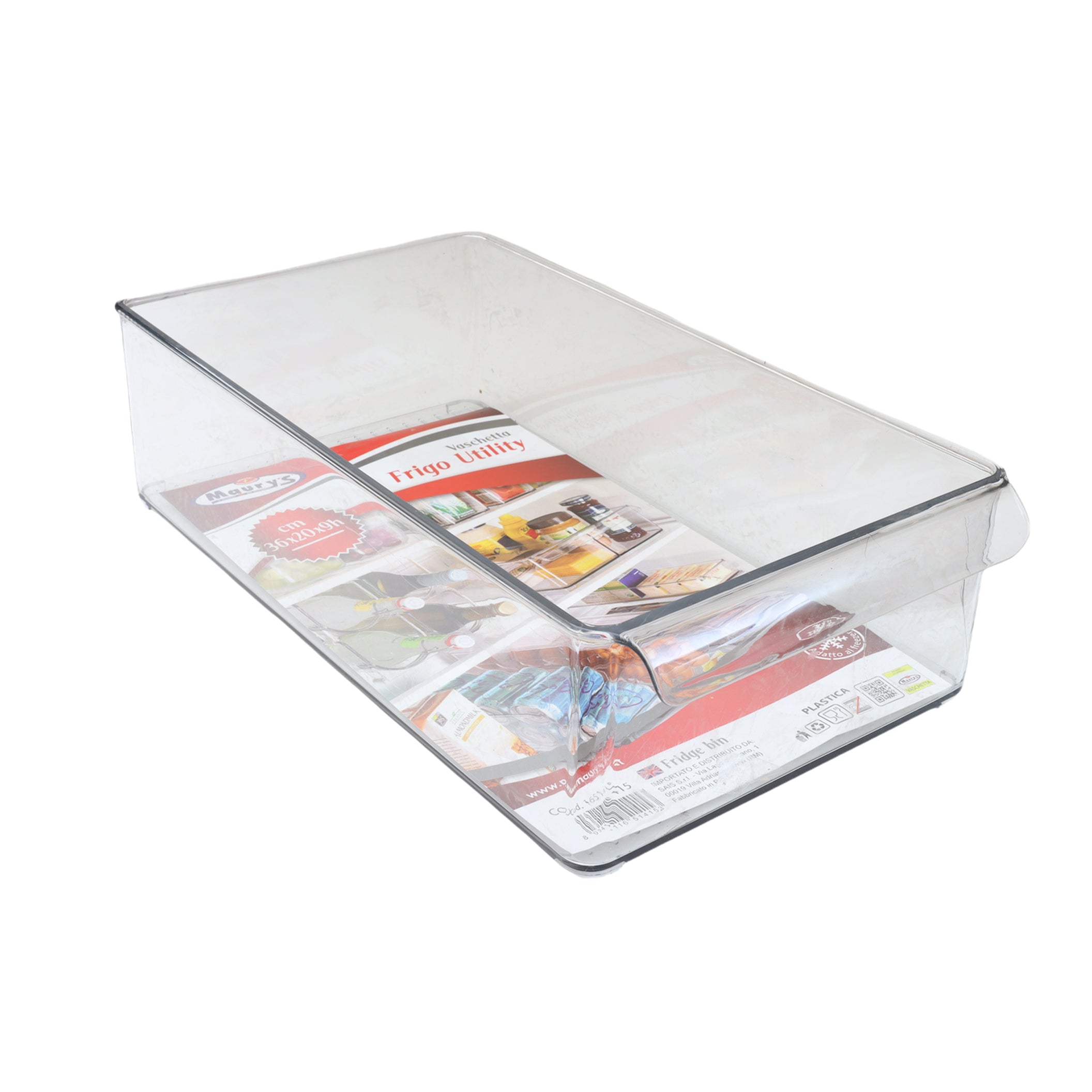 KIT SET 2 PZ MAURY'S VASCHETTA CONTENITORE PER FRIGORIFERO 36 X 20 X H9 CM