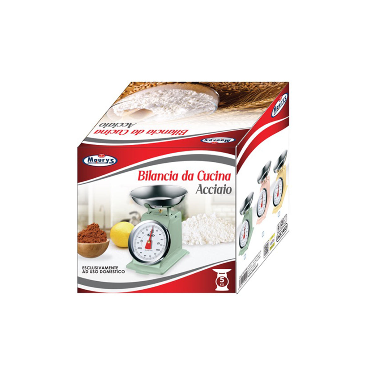 MAURY'S BILANCIA CUCINA ACCIAIO KG.5 SHABBY