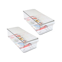 KIT SET 2 PZ MAURY'S VASCHETTA CONTENITORE PER FRIGORIFERO 36 X 16 X H10 CM