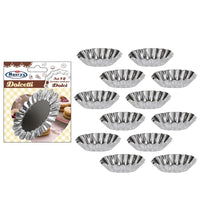 KIT SET 2 PZ MAURY'S FORMINE OVALI PER DOLCI IN SET DA 12 PEZZI DA 8 CM