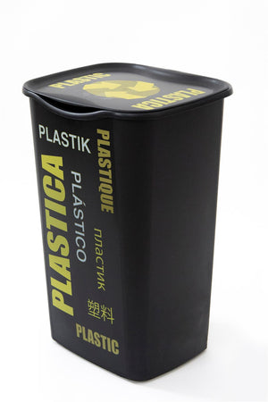 PATTUMIERA BIDONE PER RACCOLTA DIFFERENZIATA RICICLO PLASTICA 50 LITRI