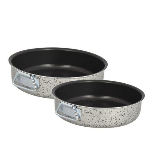 MA MAISON SET 2 TORTIERE LINEA ALESSIA Ø 28 - Ø 32 CM SPESSORE 1.40 MM ANTIADERENTE E ANTIGRAFFIO IN ALLUMINIO