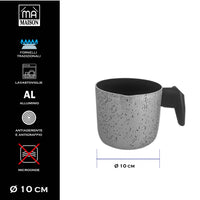 MA MAISON SET 2 TAZZE DA 470 CC + BOLLI LATTE 10 CM SPESSORE 1,50 MM ANTIADERENTE E ANTIGRAFFIO IN ALLUMINIO