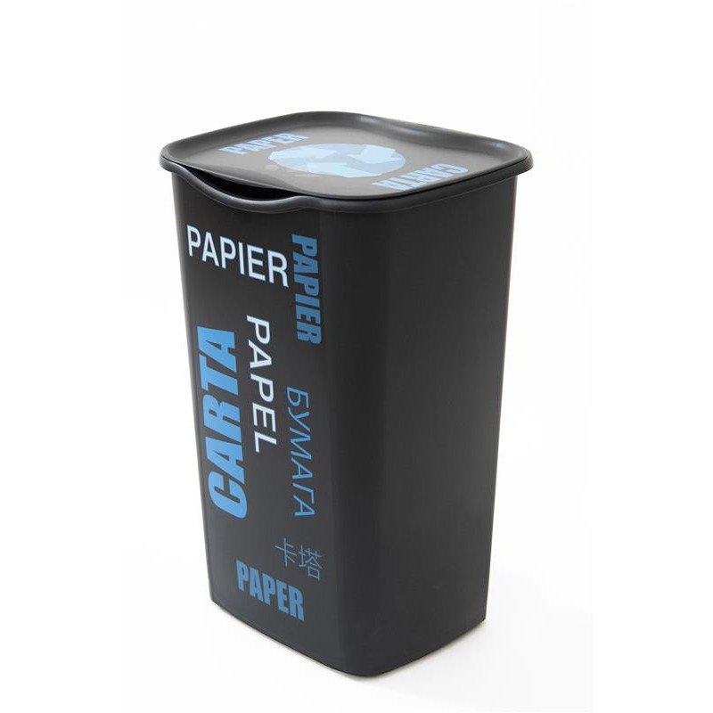 SET 4 PATTUMIERE RACCOLTA DIFFERENZIATA CON COPERCHIO