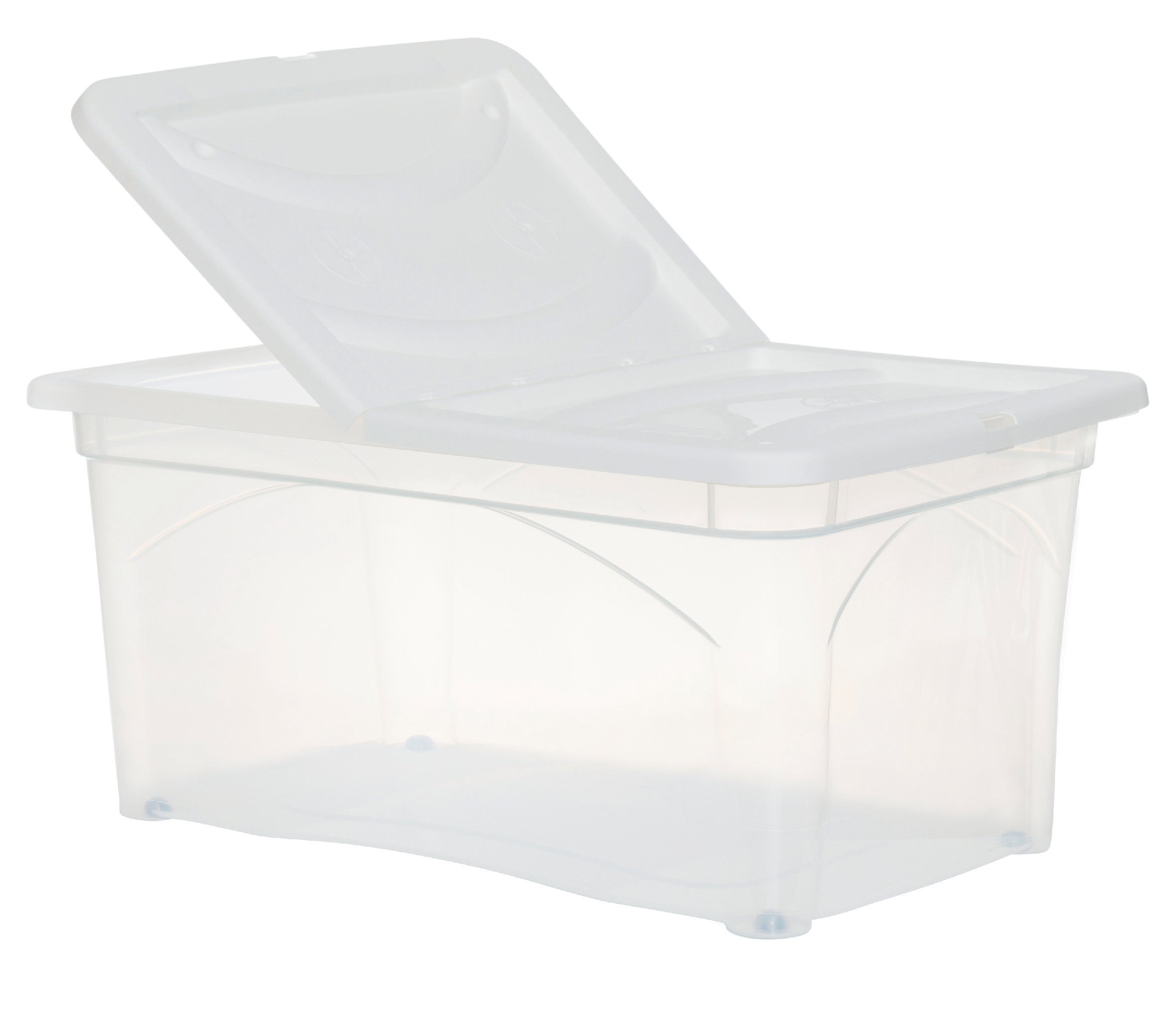 SET 3 PZ BOX PORTA INDUMENTI CON RUOTE DIMENSIONI 60X40X28CM E COPERCHIO BIANCO