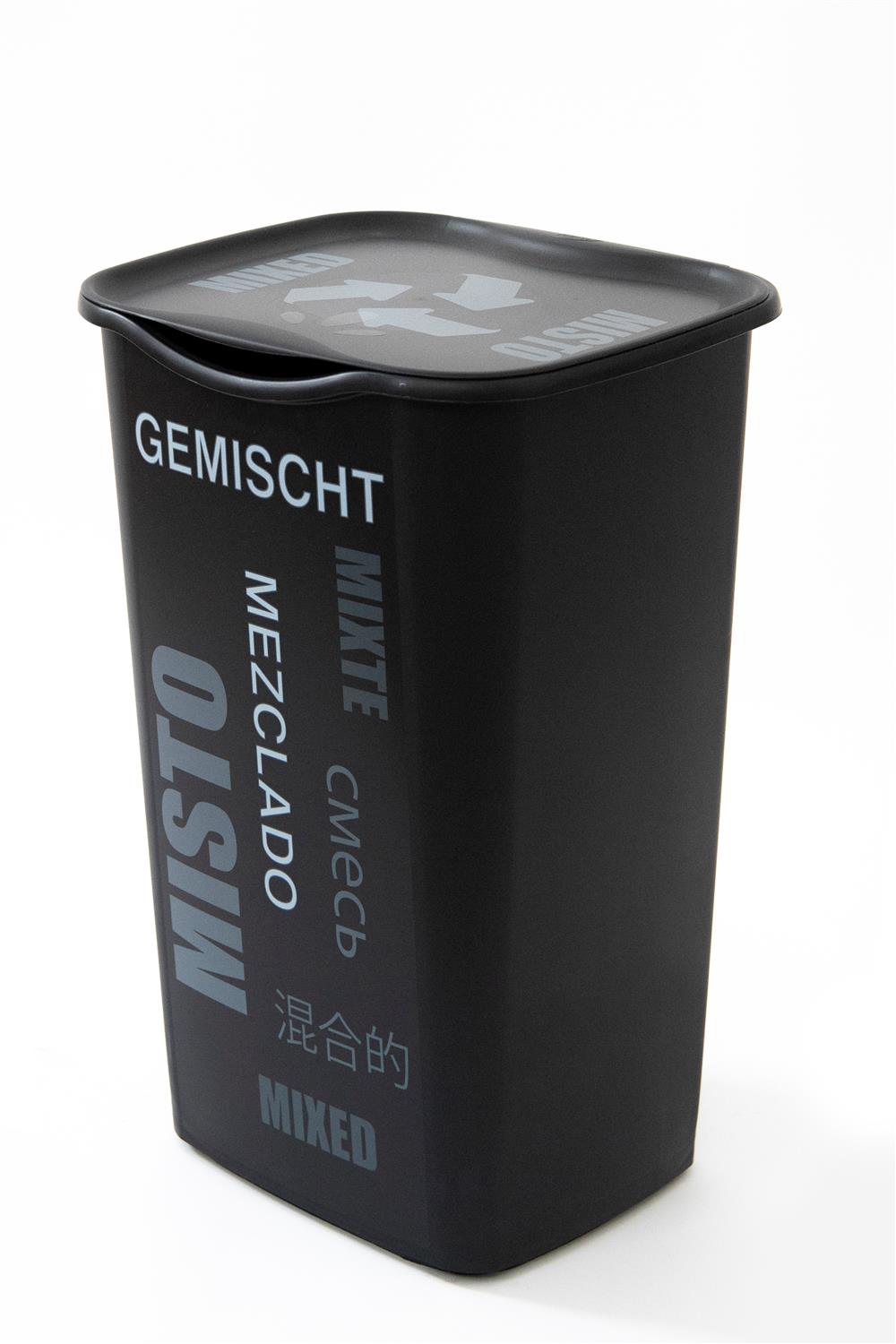 PATTUMIERA BIDONE PER RACCOLTA DIFFERENZIATA RICICLO INDIFFERENZIATA 50 LITRI