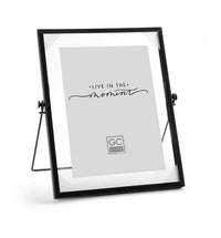 PORTAFOTO VERTICALE DA TAVOLO IN METALLO 10X15 CM IN COLORE NERO