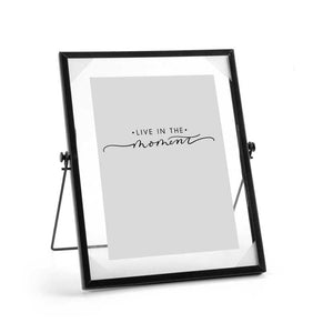 PORTAFOTO VERTICALE DA TAVOLO IN METALLO 20X25 CM IN COLORE NERO