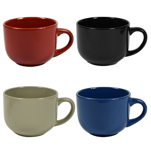 MAURY'S SET 4 TAZZE JUMBO DA 450CC BUTTON IN COLORE ASSORTITO