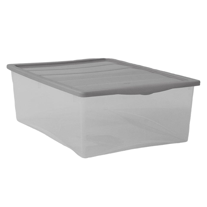 SET 3 SCATOLE GRIGIO CON COPERCHIO SPRING BOX TAGLIA XS 32 X 19 X H12 CM