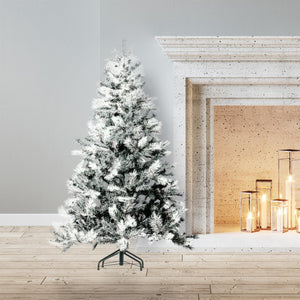 ALBERO DI NATALE ROCCARASO 150 CM CON NEVE INNEVATO ARTIFICIALE