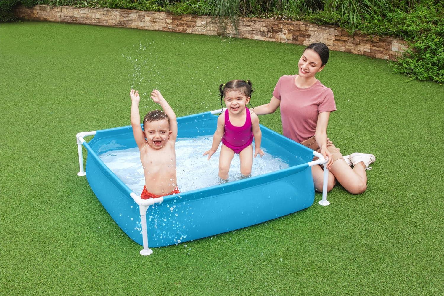 PISCINA FUORI TERRA CON STRUTTURA 122 X 122 X 30.5 CM CAPIENZA DA 365 LT
