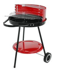 MAURY'S SET BARBECUE TONDO 4 POSIZIONI 55X72H CM + VENTAGLIO DA 32 CM + GRILL SET 3 UTENSILI 43 CM