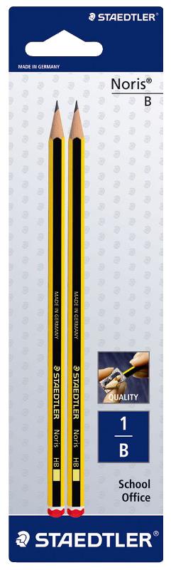 KIT SET 3 PZ MATITA STAEDTLER N1 B NORIS ALTA QUALITÀ 2PZ