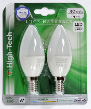 KIT SET 2 PZ HIGH-TECH SET 2 LAMPADINE LED SAMSUNG OLIVA