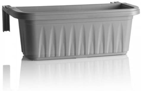 BAMA FIORIERA DA BALCONE RONDINE AUTOREGGENTE 50 CM GRIGIA