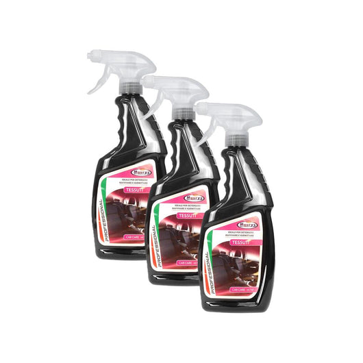 KIT SET 3 PZ MAURY'S SPRAY AUTO PULISCI TESSUTI 750 ML