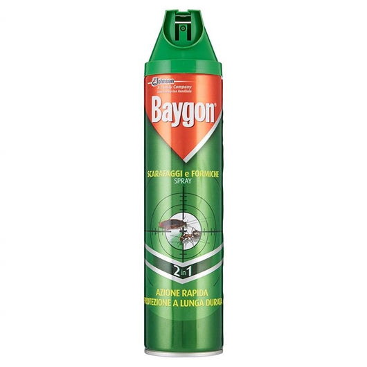 BAYGON INSETTICIDA SPRAY ANTI SCARAFAGGI E FORMICHE 400ML