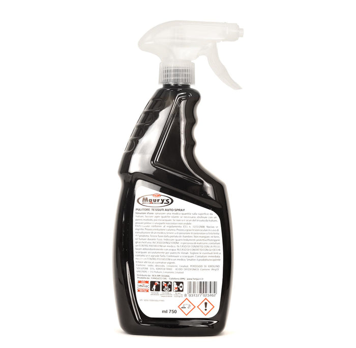 KIT SET 3 PZ MAURY'S SPRAY AUTO PULISCI TESSUTI 750 ML