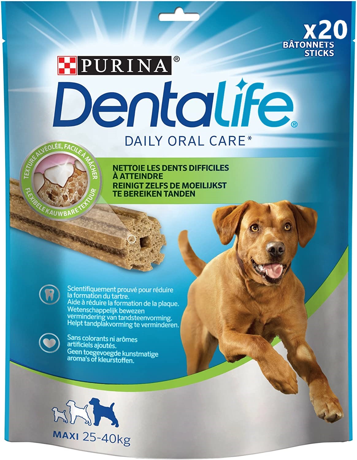 PURINA DENTALIFE 20 STICK PER IGIENE ORALE CANI TAGLIA LARGE 5 PZ DA 115 GR