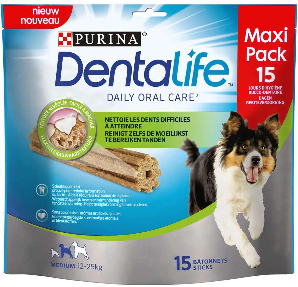 PURINA DENTALIFE 15 STICK PER IGIENE ORALE CANI TAGLIA MEDIUM 3 PZ DA 115 GR