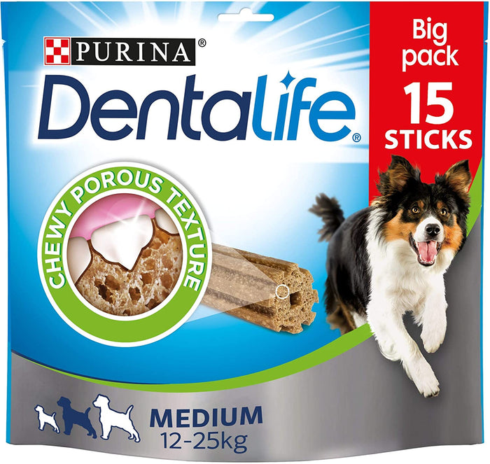 PURINA DENTALIFE 15 STICK PER IGIENE ORALE CANI TAGLIA MEDIUM 3 PZ DA 115 GR