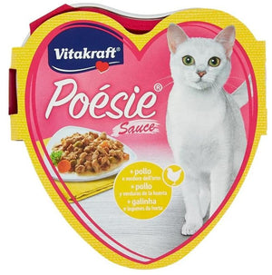 KIT 15 PZ GATTO POÉSIE SAUCE + POLLO E VERDURE DELL'ORTO 85 GR