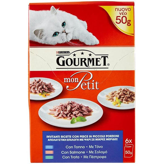 GOURMET MON PETIT INVITANTI RICETTE MISTE AL TONNO SALMONE E TROTA 6 DA 50 GR