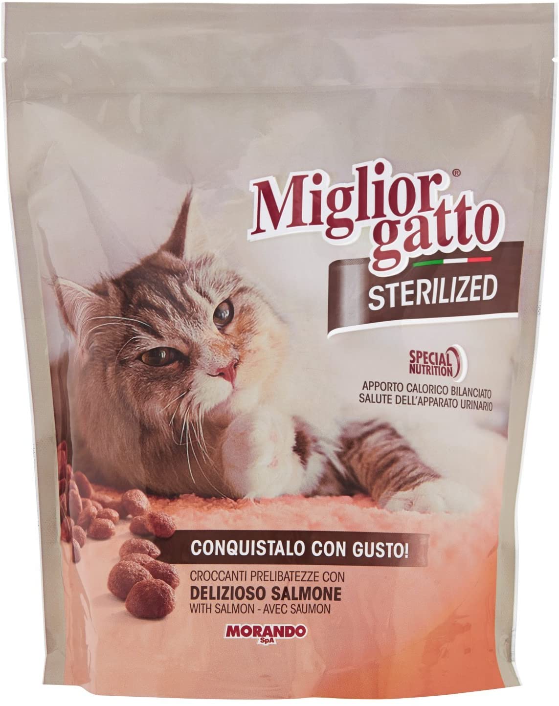 SET 2 MIGLIOR GATTO STERILIZED CROCCANTINI CON SALMONE 400 GR