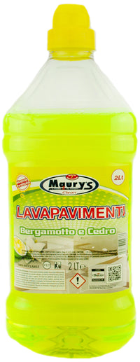 KIT SET 4 PZ MAURY'S PAVIMENTI 2LT BERGAMOTTO/CEDRO