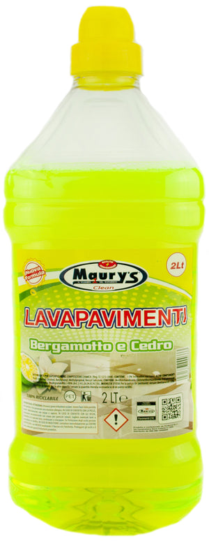 KIT SET 4 PZ MAURY'S PAVIMENTI 2LT BERGAMOTTO/CEDRO