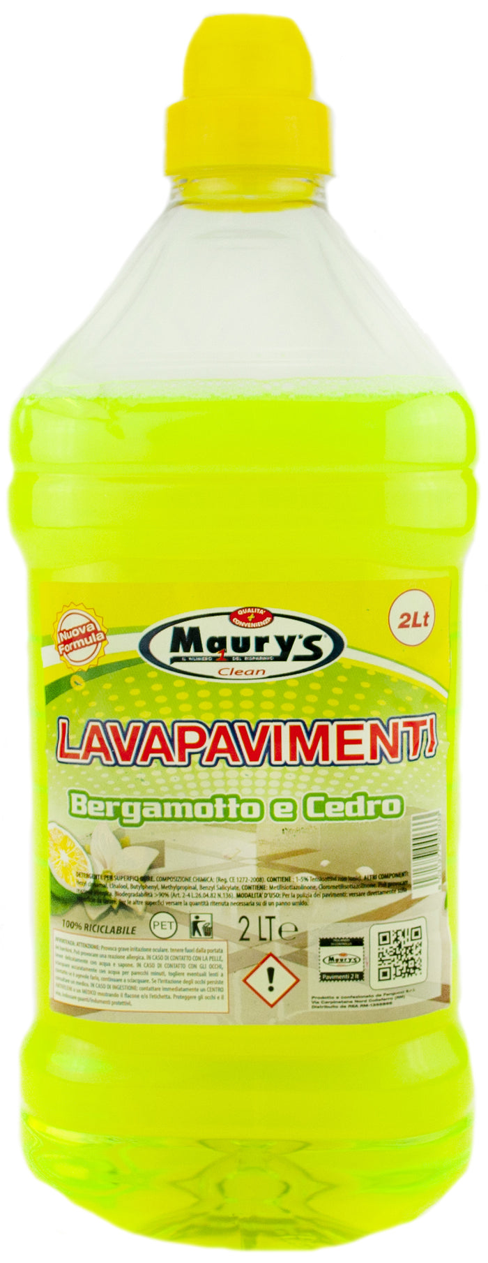 KIT SET 4 PZ MAURY'S PAVIMENTI 2LT BERGAMOTTO/CEDRO