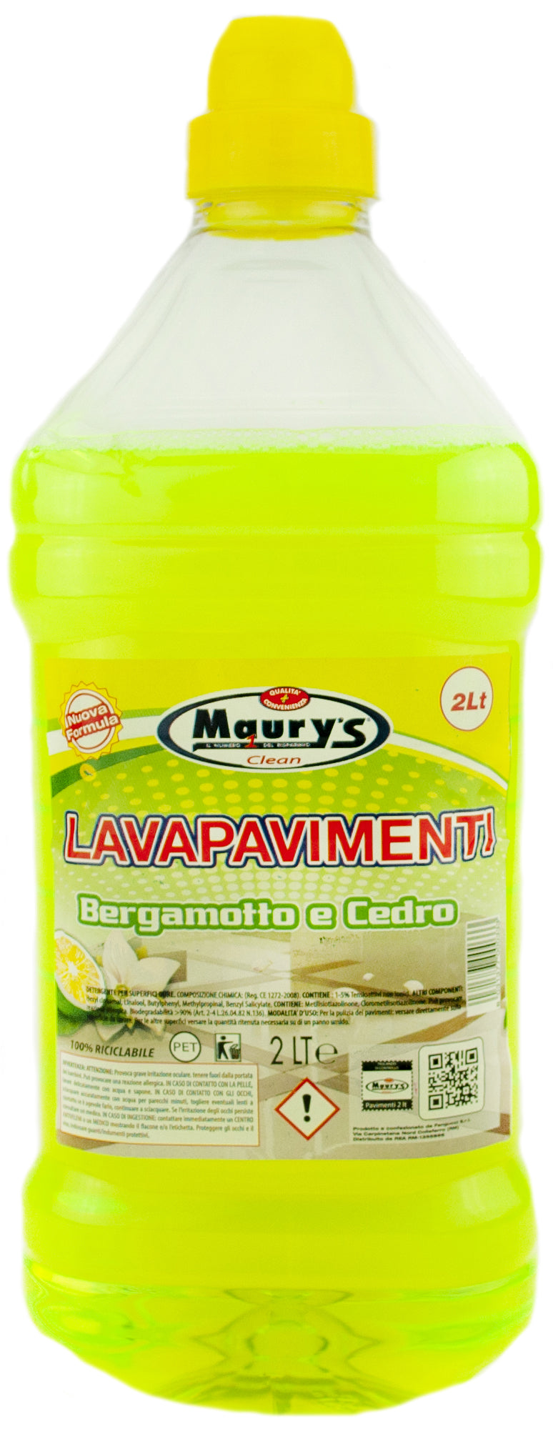 KIT SET 4 PZ MAURY'S PAVIMENTI 2LT BERGAMOTTO/CEDRO