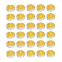 MAURY'S CANDELINE TEA LIGHT 30 PZ GIALLE CON OLIO DI CITRONELLA E BASE IN METALLO