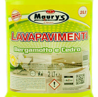 KIT SET 4 PZ MAURY'S PAVIMENTI 2LT BERGAMOTTO/CEDRO