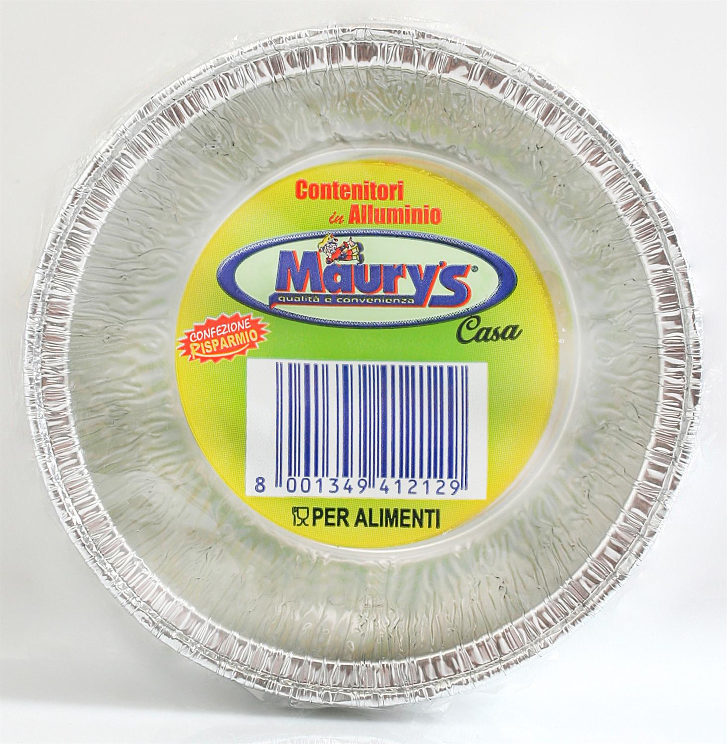 MAURY'S SET DA 4 CONTENITORI ROTONDI IN ALLUMINIO PER DOLCI